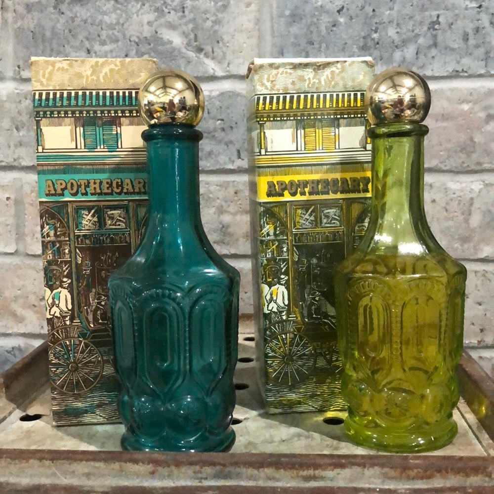 Set of 2 Vintage Decanters